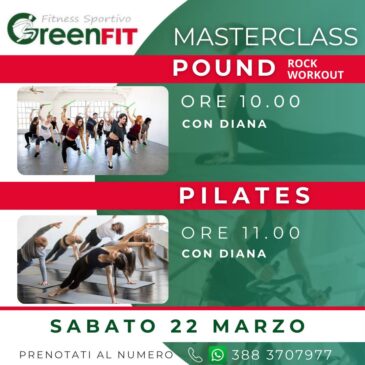 MASTERCLASS POUND E PILATES 22-03-25